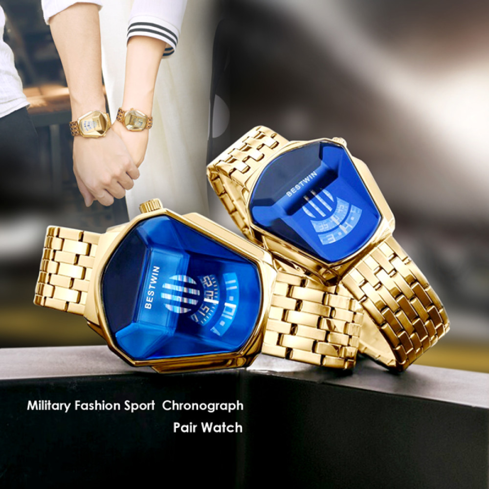 Military Fashion Sport Watch Wrist Chronograph Pair Watch, M86