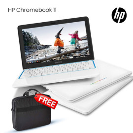 HP Chromebook 11 CB2 11 Chromebook PC with 2GB RAM 16GB eMMC and Chrome OS Refurbished, With Free Laptop Bag