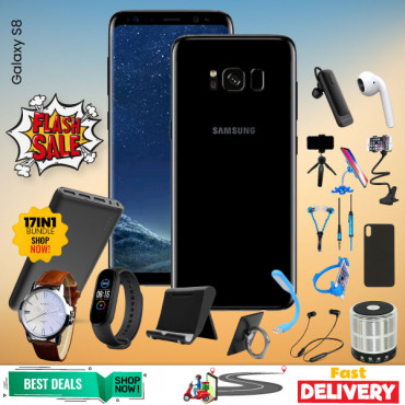 17 In 1 Bundle Offer, Samsung Galaxy Note 5 Powerbank,163 Bluetooth,Yazol Watch,Single I7,C200 Headset,Bed Holder, Stand, Selfi Stand, Zipper,Led Watch,Ring Holder,Ok Stand, Speaker,Selfi,Mp3,Cover, NT5