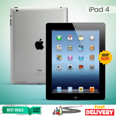 Apple iPad 4 32 GB Silver, Renewed