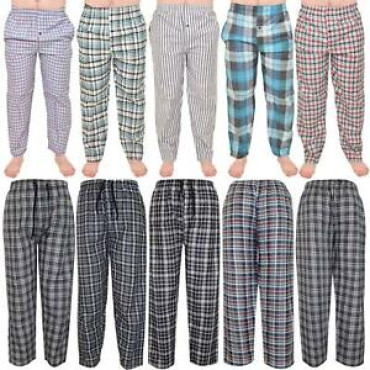 12 Pajama Assorted Color And Check Pants For Men. PM010