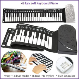Electronic 49-Keys Piano Portable Flexible Foldable Roll Up Soft Piano Keyboard, K36