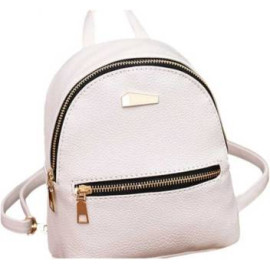 Stylish Fashion Girls Pich PU Leather College Shoulder  Waterproof Backpack, B231