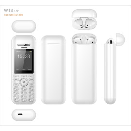 Smobile W18 1.77 Inch Keypad Phone With Tws Wireless Earbuds, W18