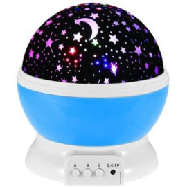 ED Star Projector Lamp 360 Degree Rotating Night Scape Starry Sky Moon Projector, DJ02