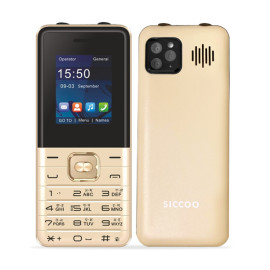 Siccoo MK50 Cell Phone , Dual Sim, Camera, Torch Phone, With Free Digital Watch