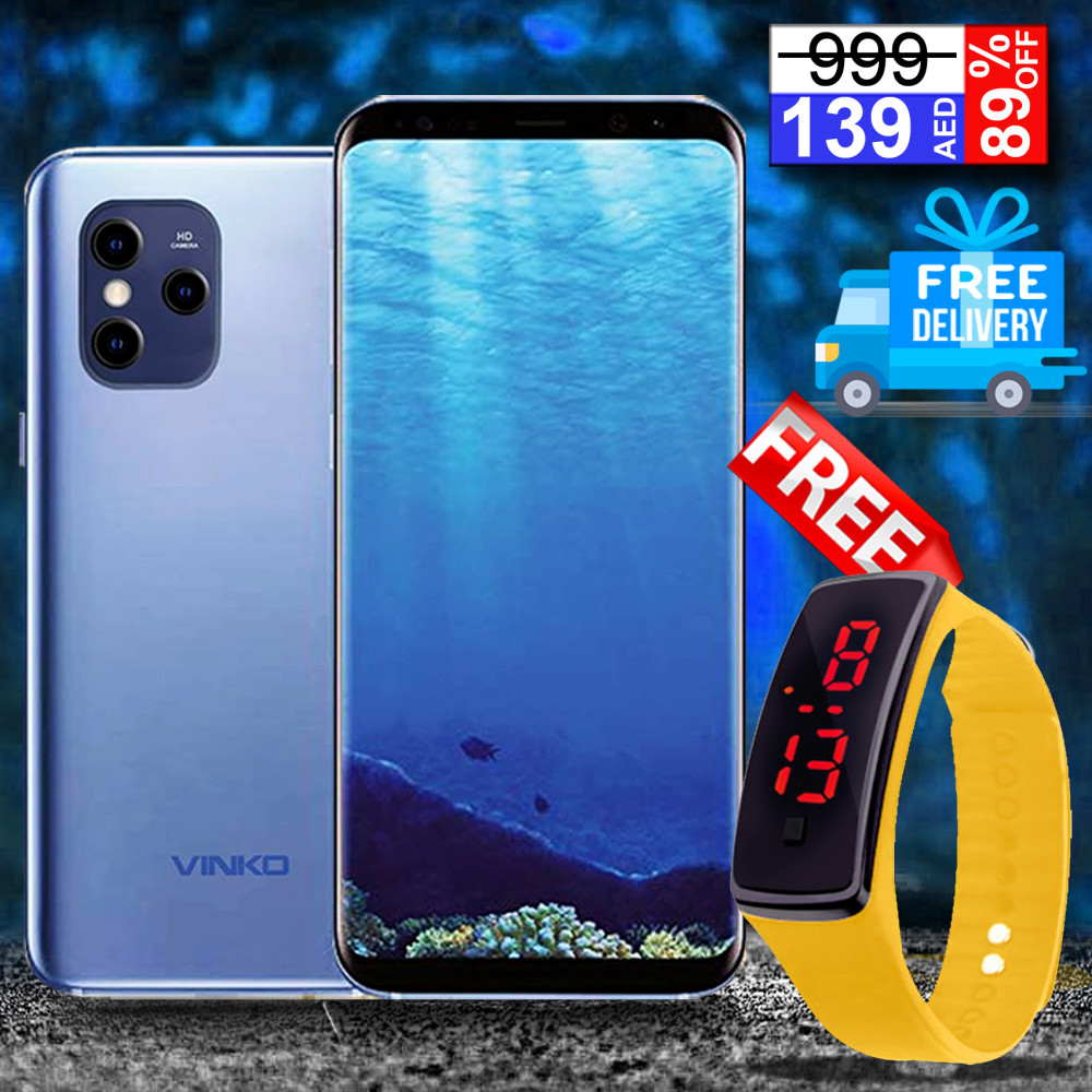 Vinko 11 Smatphone, 4G, 32GB, 4GB, 13Mp & 13Mp, 5.5 ”inch, With Free Led Watch