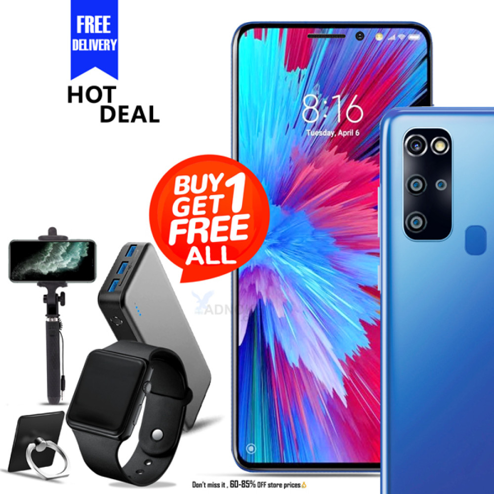 5 In 1 Bundle Offer, K Mouse S23 Smatphone, 4g, 32gb, 4gb, 13mp & 13mp, 5.5 ”inch, 20000mah Power Bank With 3 Usb Port With, Marca Digital Watch, Bluetooth Headset, Mobile Ring Holder, S23