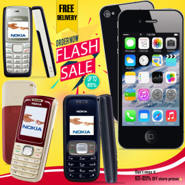 4 In 1 Bundle Offer, Nokia 1650 Dual SIM,  Nokia 1208 Dual SIM,  Nokia 1110 Dual SIM, With Free Discover F8 Call Phone