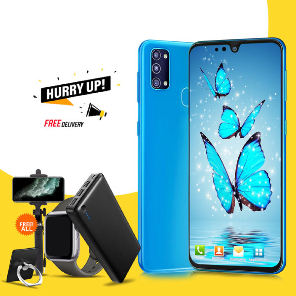 5  In 1 Offer, Aurora A31 Smartphone 4G, Android 7.0 (Marshmallow), 5.0 Inch, 4GB, 32GB, Dual Camera,3 PORT POWERBANK, SELFIE STICK, MACRA WATCH, MOBILE RING HOLDER, A31