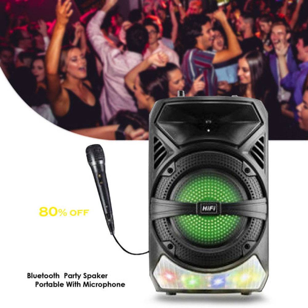 Bluetooth Music Speaker Party Spaker Portable With Microphone 6108