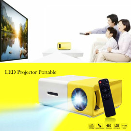 LED Projector Portable LCD Projector 400 Lumens 720P/1080P Projection Machine HDMI, AV, SD ,TF Card Slot With Remote Controllers, PR98