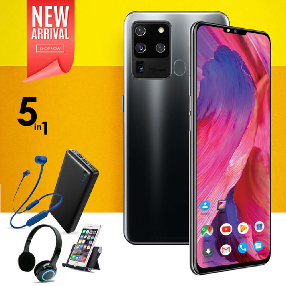 5 In 1 Bundle Offer, K Mouse S31, Smatphone, 4g, 32gb, 4gb, 13mp & 13mp, 6.0 ”inch, 3 Usb Port, 20000mah Power Bank, Mason Headset, C200 WIRELESS HEADPHONE, Moble Stand, S31