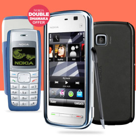 2 In 1 Combo Offer, Nokia 5233 Xpressmusic Mobile Phone, Nokia 1110 Dual Sim, N5233