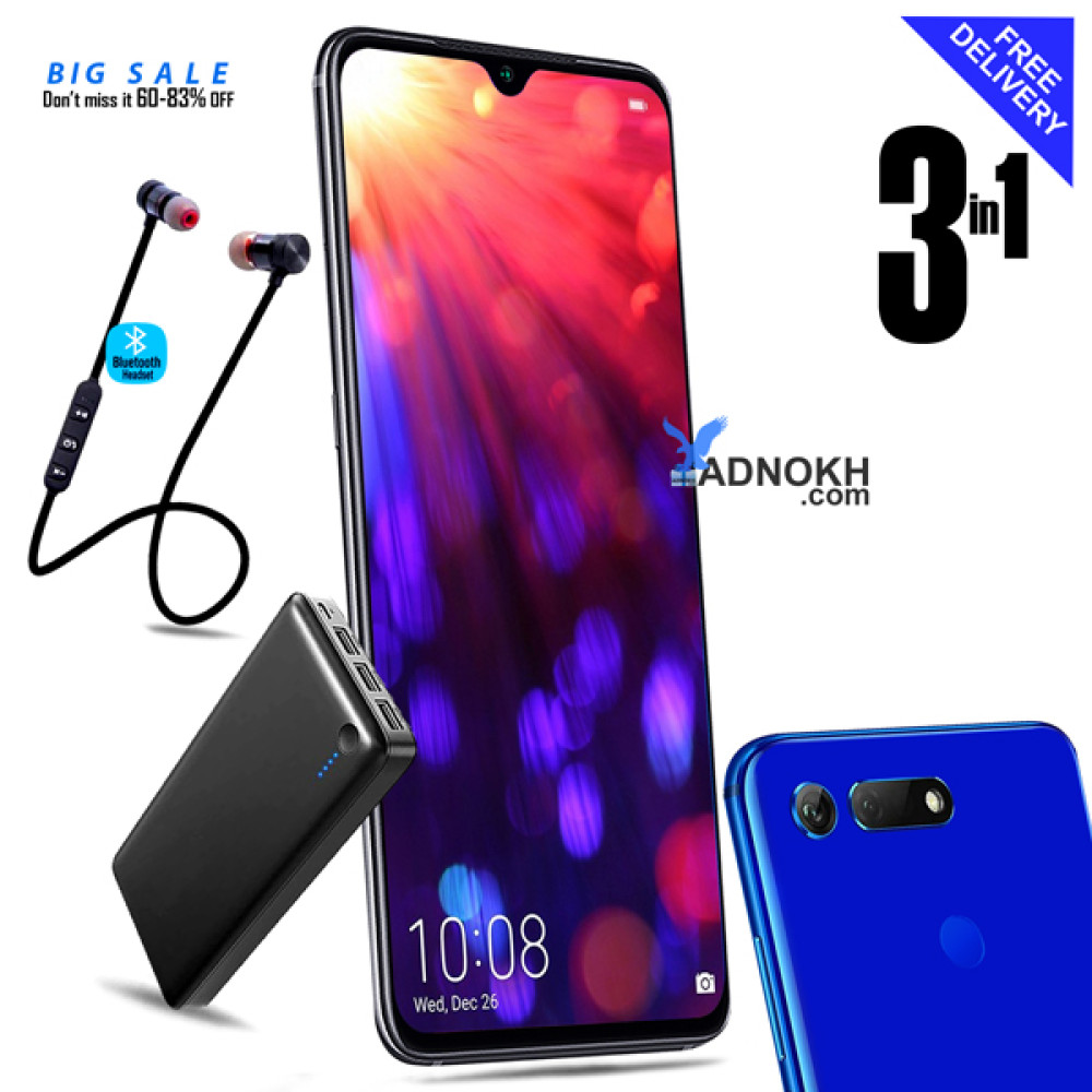 3 In 1 Bundle Offer, Discover V20, Smartphone,4G -32Gb - 4Gb - 5.5'inch - 13Mp & 13Mp 20000Mah Power Bank With 3 Usb Port With , C200 Bluetooth Headset With Micro Sd Support & Fm Radio, V20