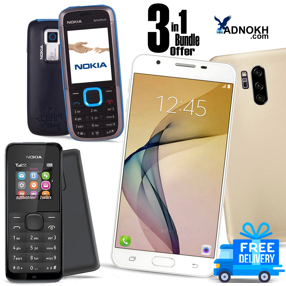 3 In 1 Bundle Offer, K Mouse P7 Cell Phone , Dual Sim, 2.0 Mp Camera, 4" Inch Touchscreen, Nokia 5130 Expressmusic, Nokia 105, EX51