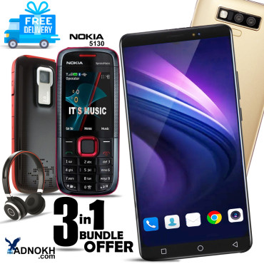 3 In 1 Bundle Offer, Neo Smartphone With 4G, 4.0 Inch HD Lcd Display, 1GB Ram, 8GB Storage, Dual Camera, Dual Sim, Nokia 5130 Expressmusic, Maxon Headset, SA809