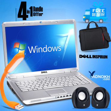 Dell Inspiron D6401, Core 2 Duo, 2GB Memory, 160GB HDD, DVDRW, 15.4, Windows 7, Laptop Speaker, Laptop Bag, USB Led Linght. D6401