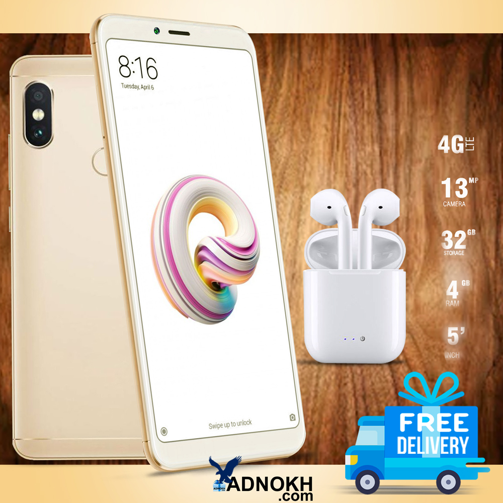 2 In 1 Bundle Offer, Mai Not 5X, Smartphone 4g, Android 7.0 (Marshmallow), 5.0 Inch, 4gb, 32gb, Dual Camera, With I7S Headset
