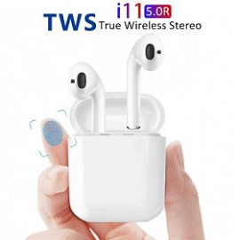 New i11 5.0 TWS True Wireless Bluetooth Stereo Headset with Charging Case, White, TWS11